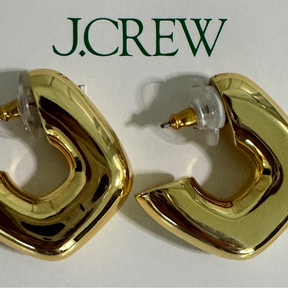 J. Crew Gold Geometric Earrings